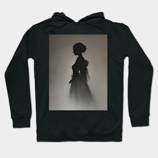 Black Shape of a Woman Hoodie